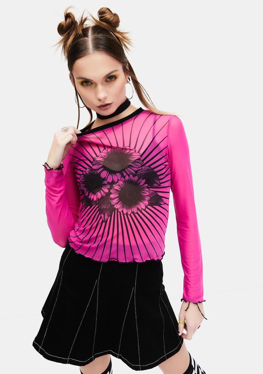 Mind Over Matter Mesh Top sold by Dolls Kill