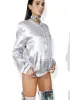 Silver Lining Bomber Jacket sold by Dolls Kill