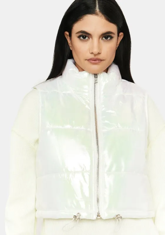 Absolutely True Puffer Vest sold by Dolls Kill