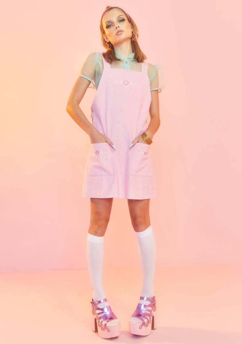 Budding Beauty Pinafore Dress sold by Dolls Kill product image thumbnail 3