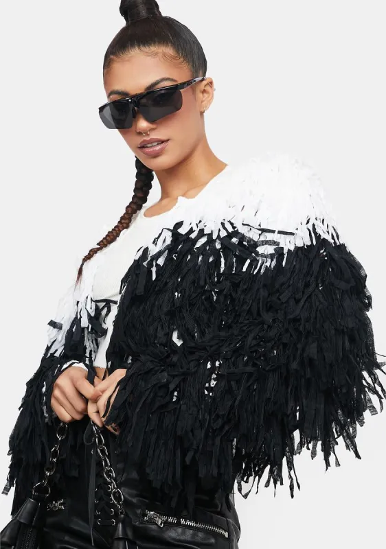 Shake It Off Fringe Jacket sold by Dolls Kill