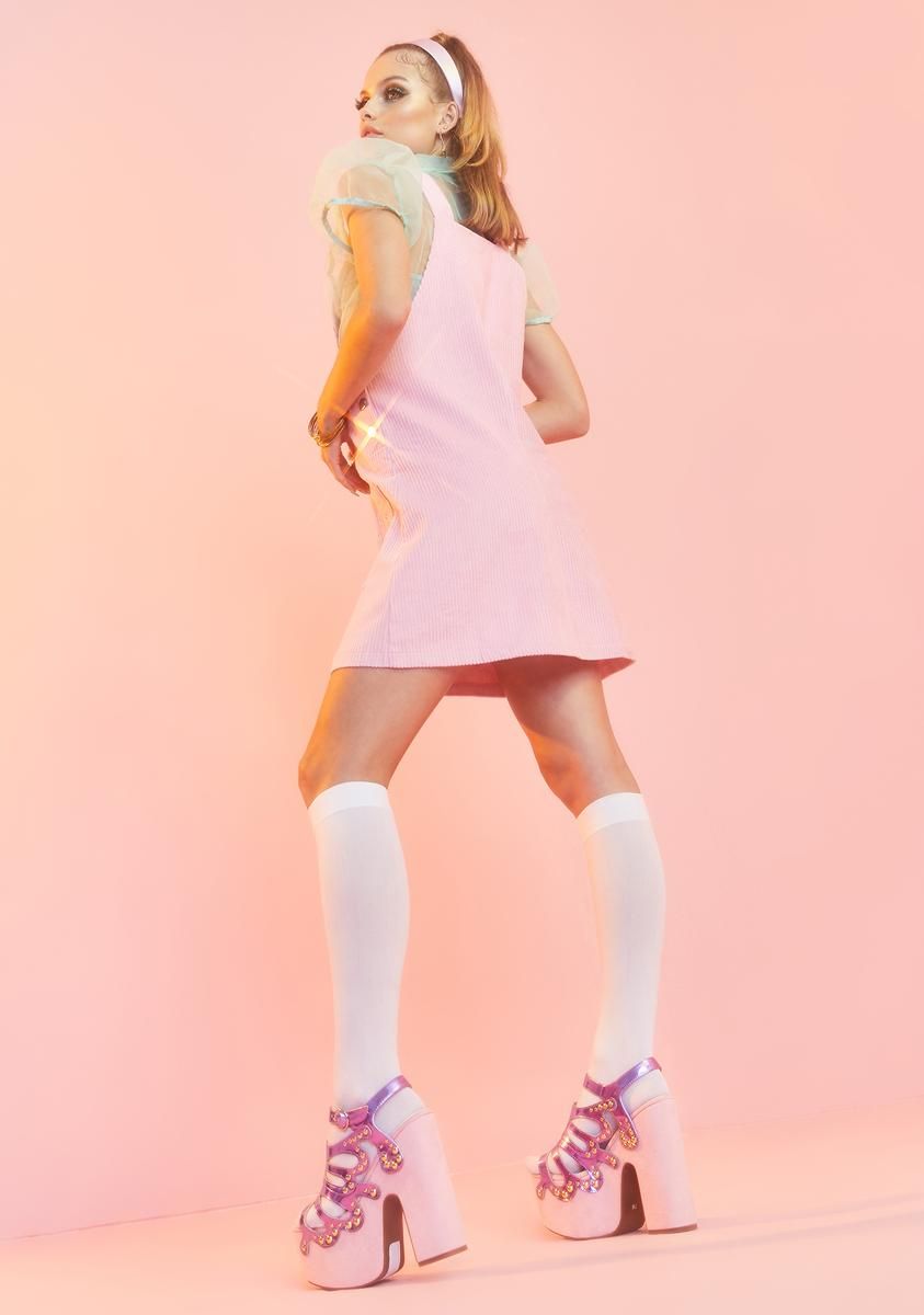 Budding Beauty Pinafore Dress sold by Dolls Kill product image thumbnail 4