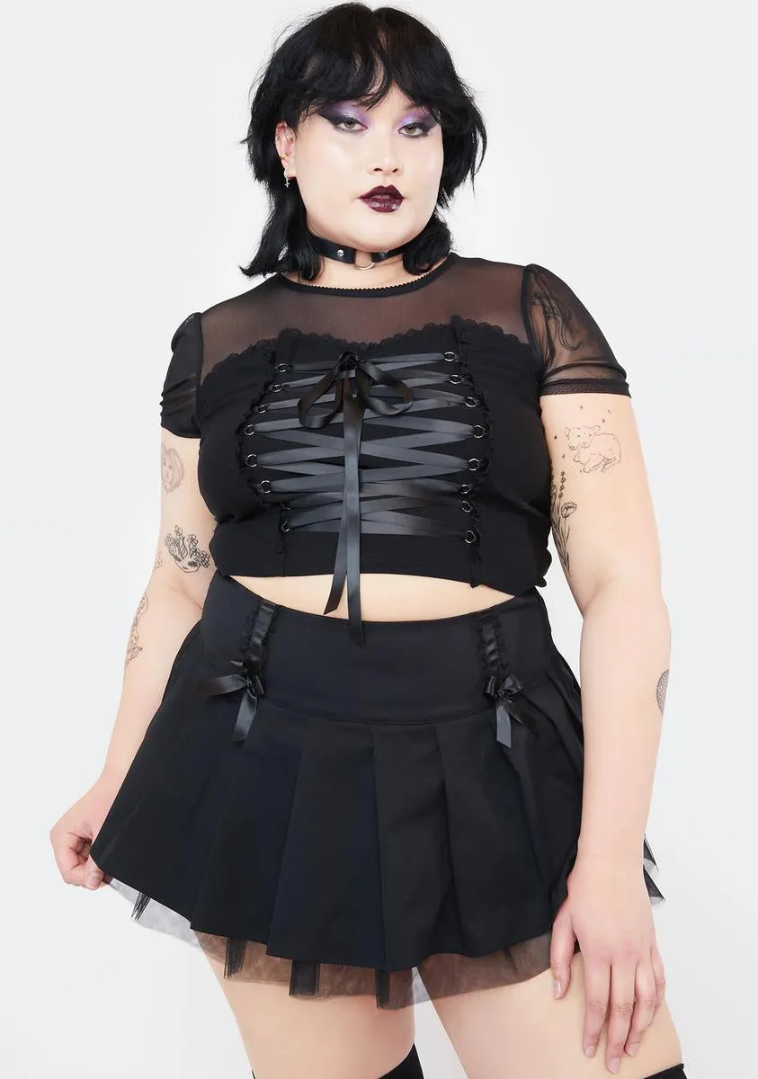 Plus Cemetery Gates Mini Skirt sold by Dolls Kill product image thumbnail 2