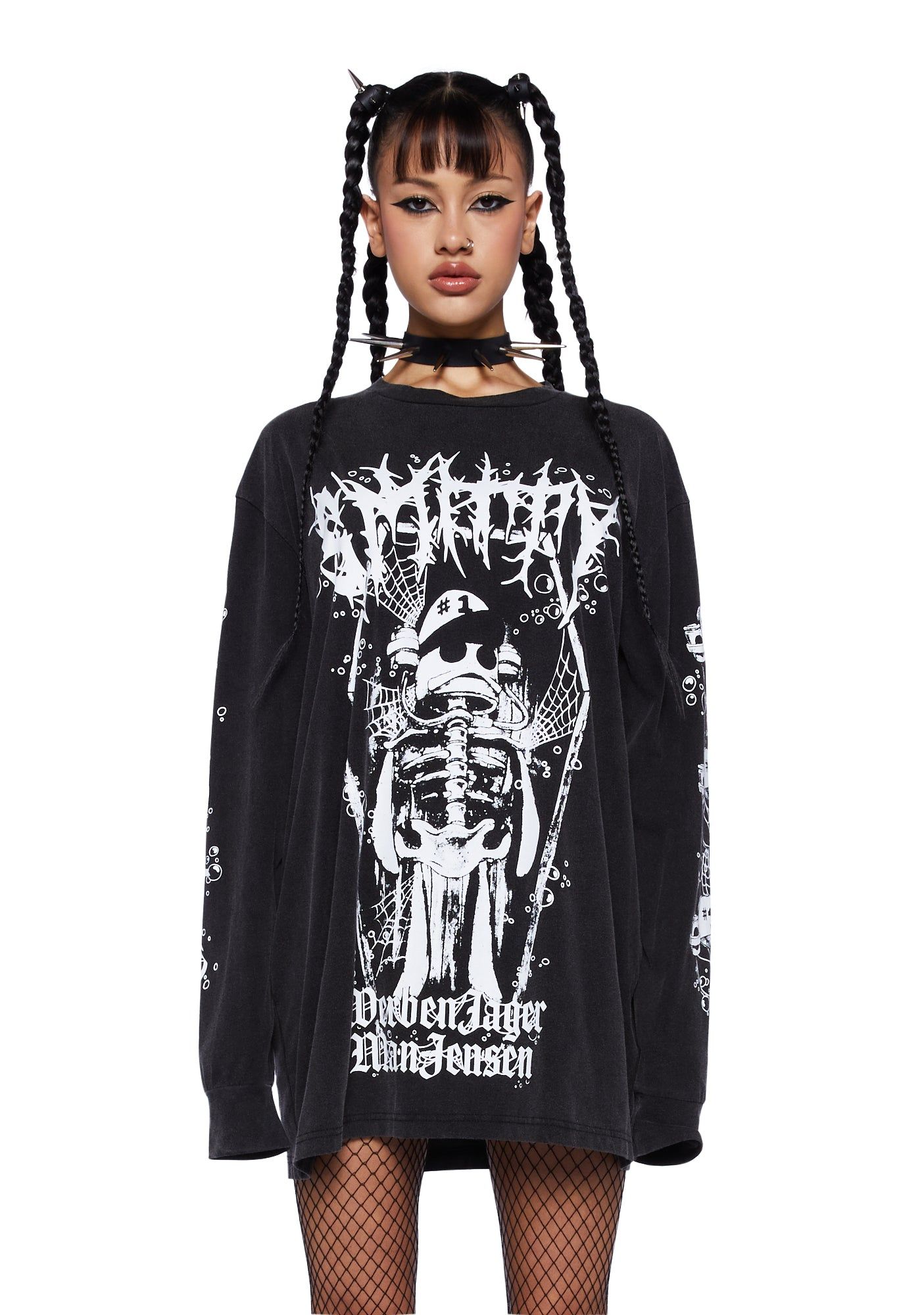 Bone Boy Long Sleeve Tee sold by Dolls Kill