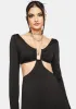 Now That Ur Here Cutout Mini Dress sold by Dolls Kill