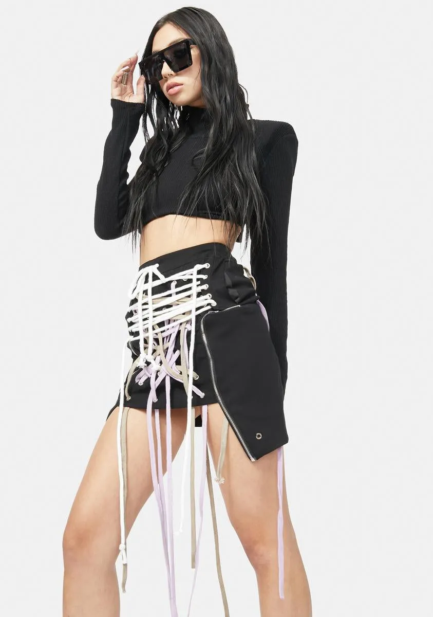 Sneaky Wink Strap Mini Skirt sold by Dolls Kill product image thumbnail 2