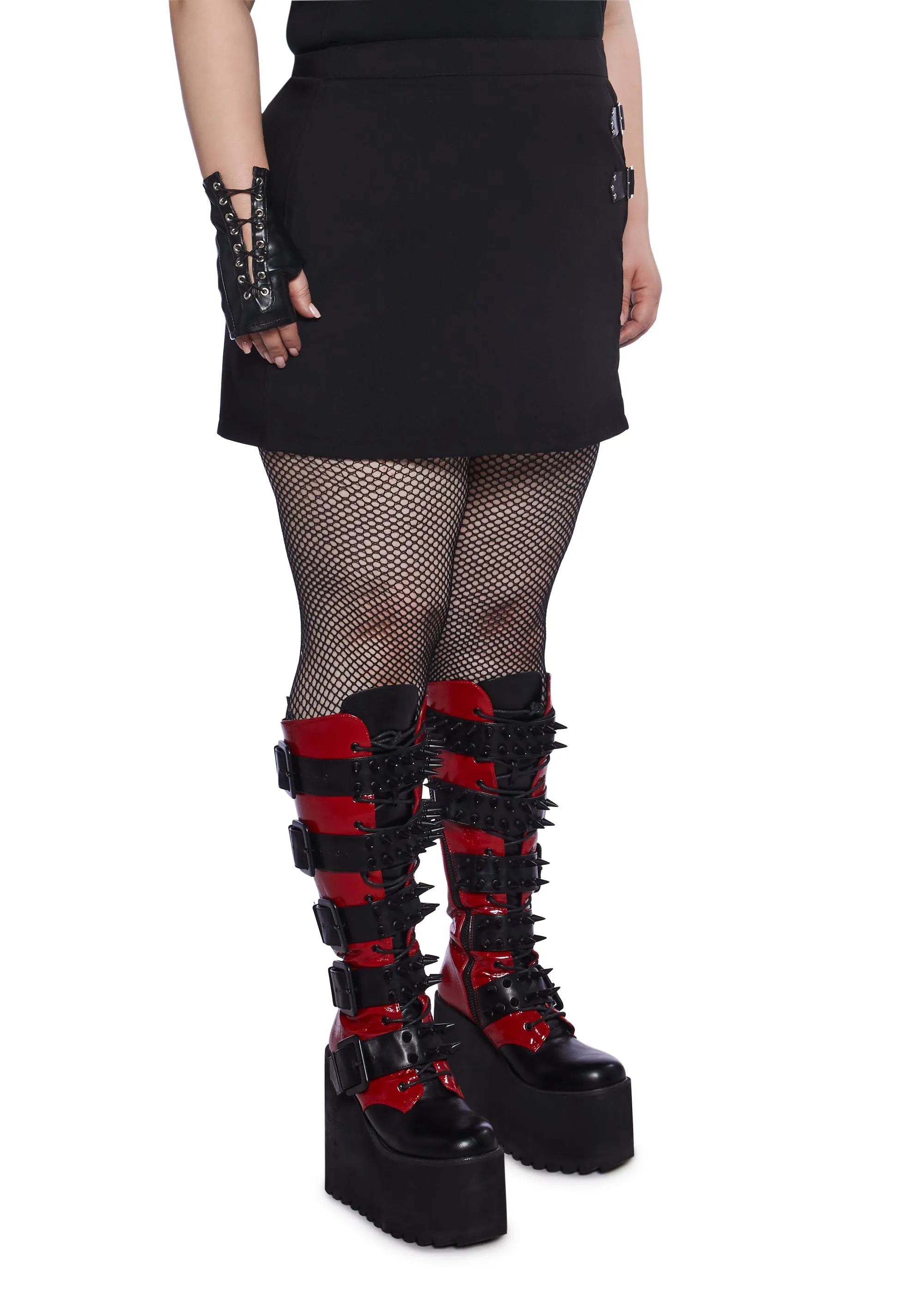Plus Twilight Doom Mini Skirt - Black sold by Dolls Kill product image thumbnail 3