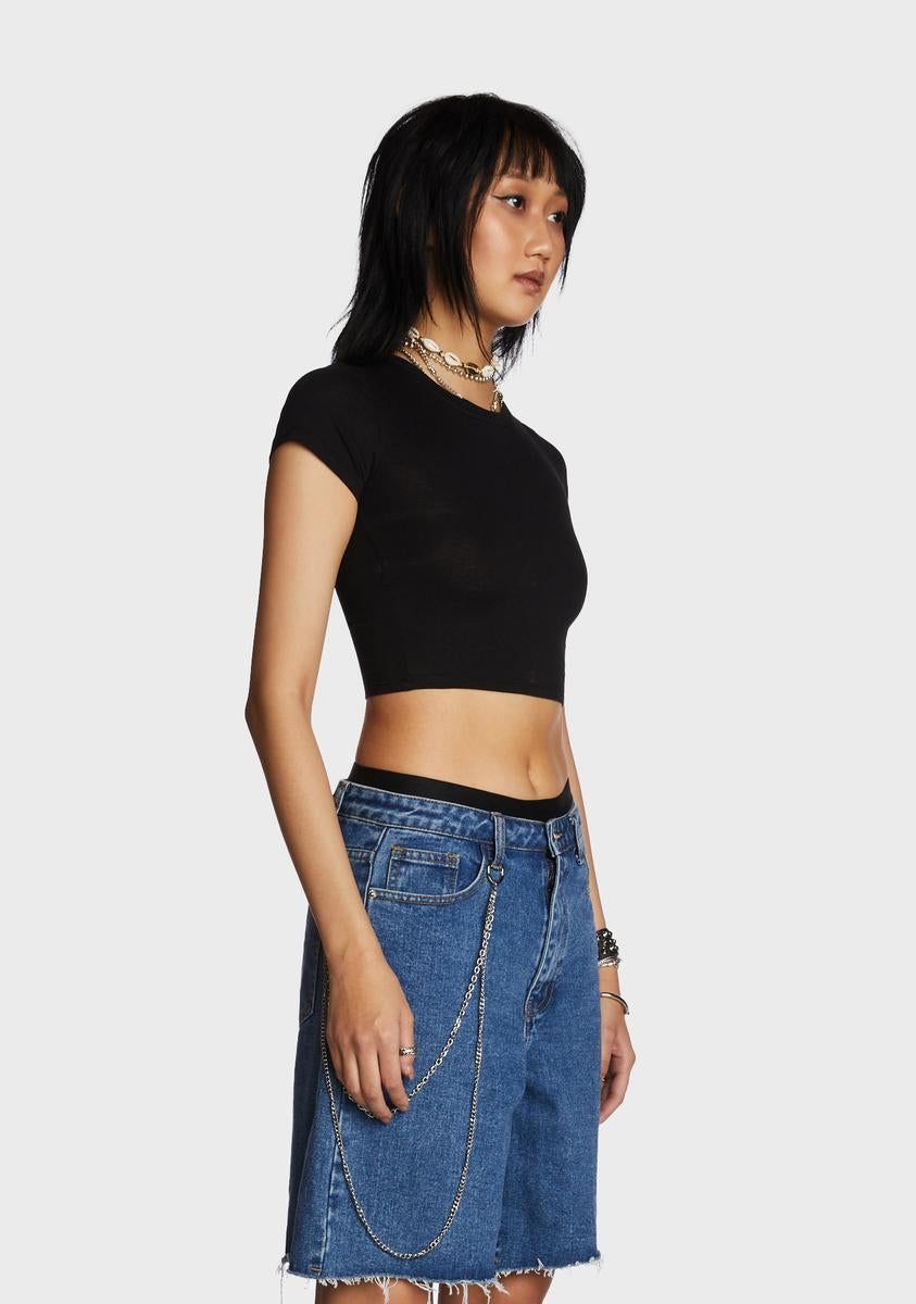 Stepping Off Crop Top sold by Dolls Kill product image thumbnail 3