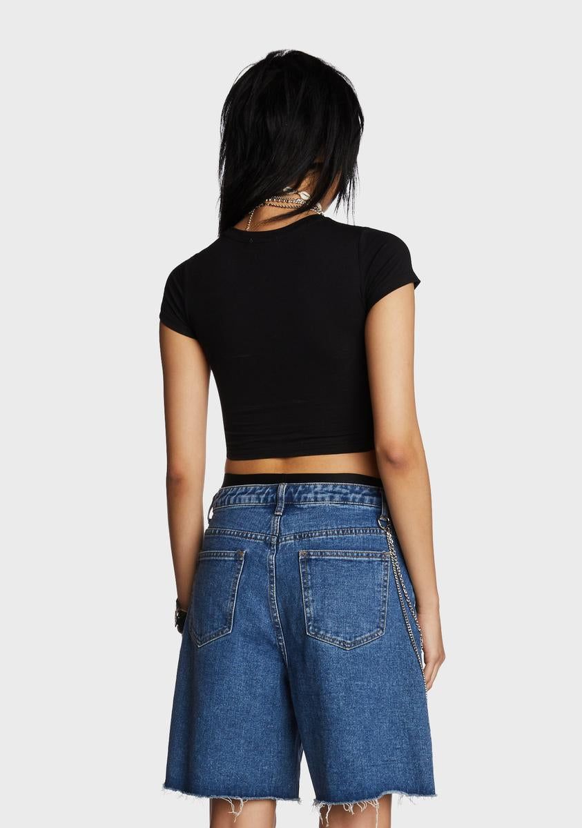 Stepping Off Crop Top sold by Dolls Kill product image thumbnail 4