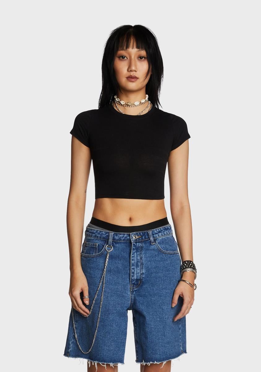 Stepping Off Crop Top sold by Dolls Kill