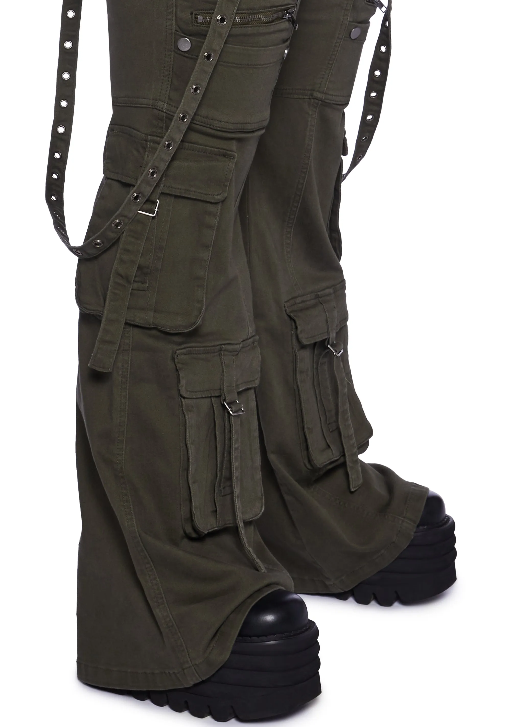 PLUS AURORA STRETCH TWILL CARGOS sold by Dolls Kill product image thumbnail 5