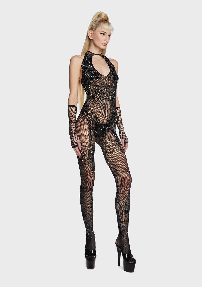 Cozy Session Fishnet Bodystocking sold by Dolls Kill product image thumbnail 5