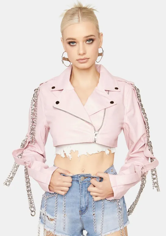 Diva Shackled To You Cropped Jacket sold by Dolls Kill