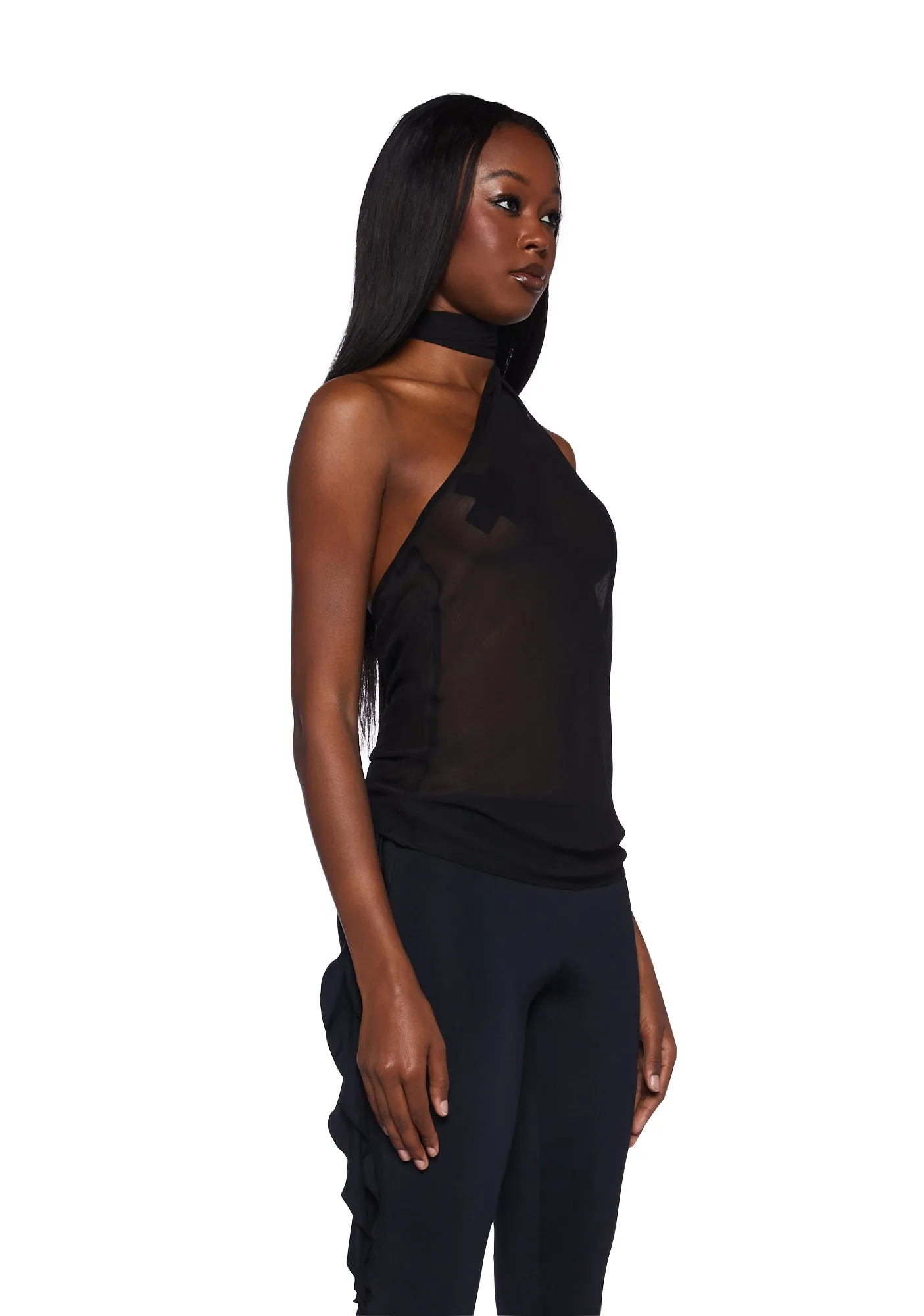 Lux Sheer Tie Top sold by Dolls Kill product image thumbnail 3