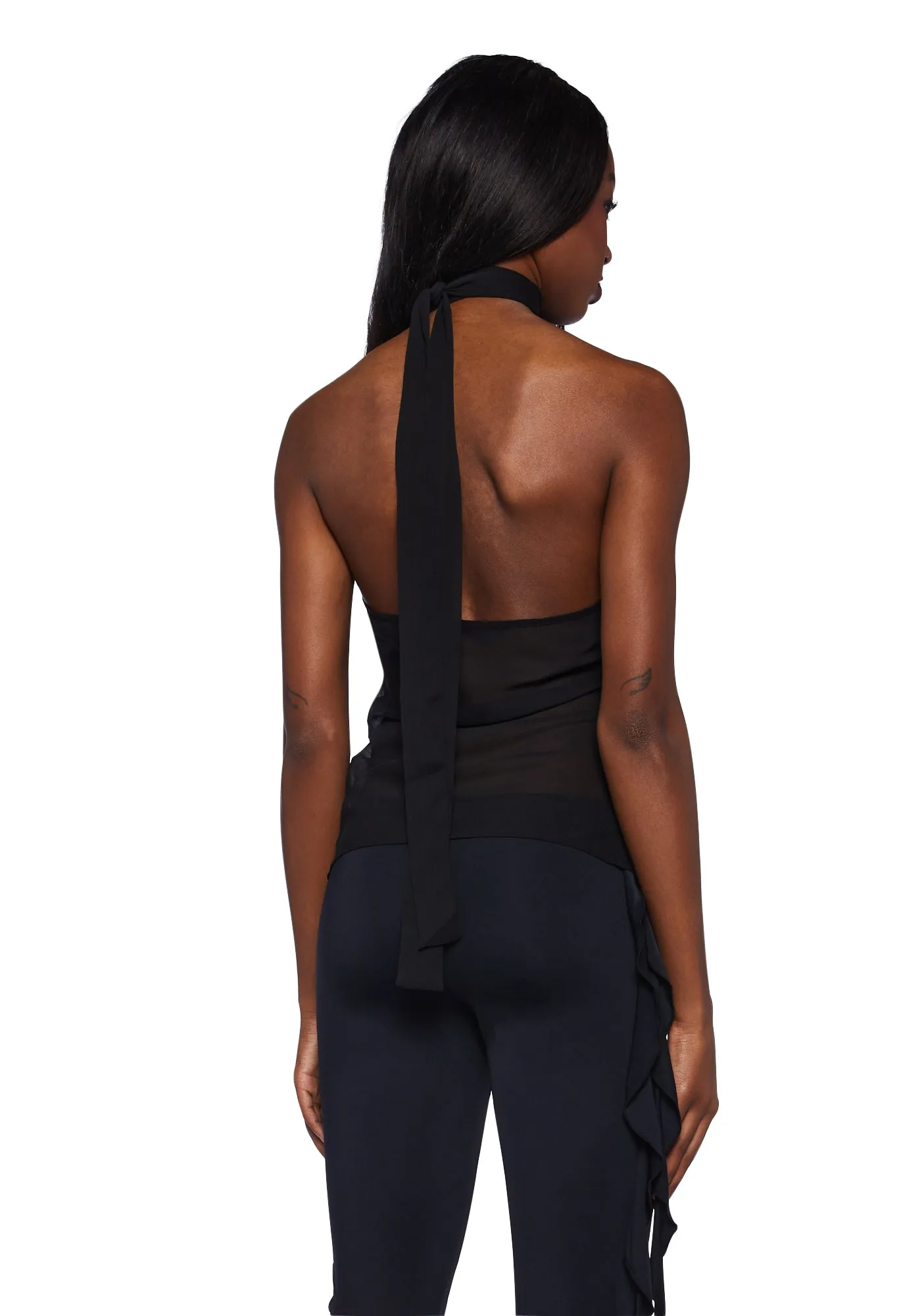 Lux Sheer Tie Top sold by Dolls Kill product image thumbnail 4