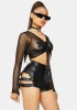 Night Oh So Charming Mesh Crop Top sold by Dolls Kill