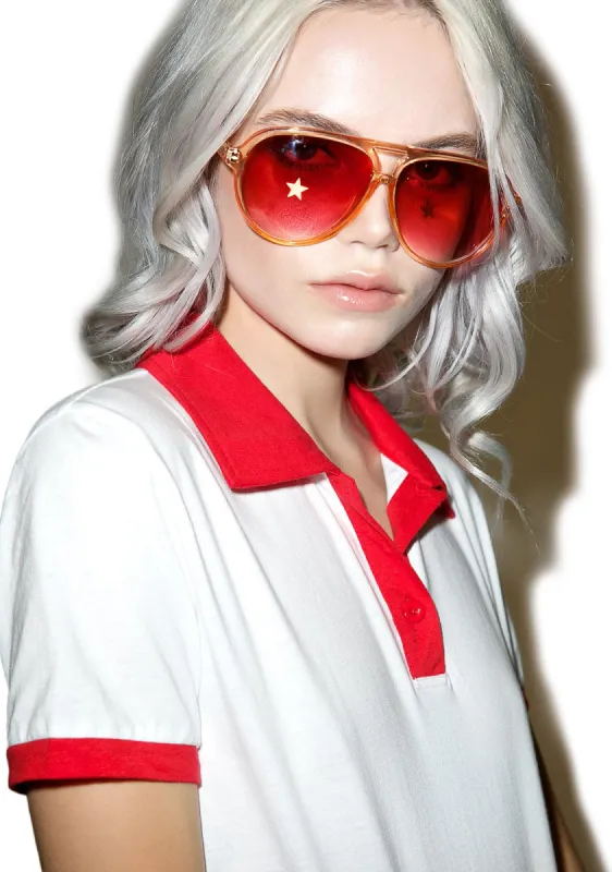 Country Clubbin' Polo Tee sold by Dolls Kill