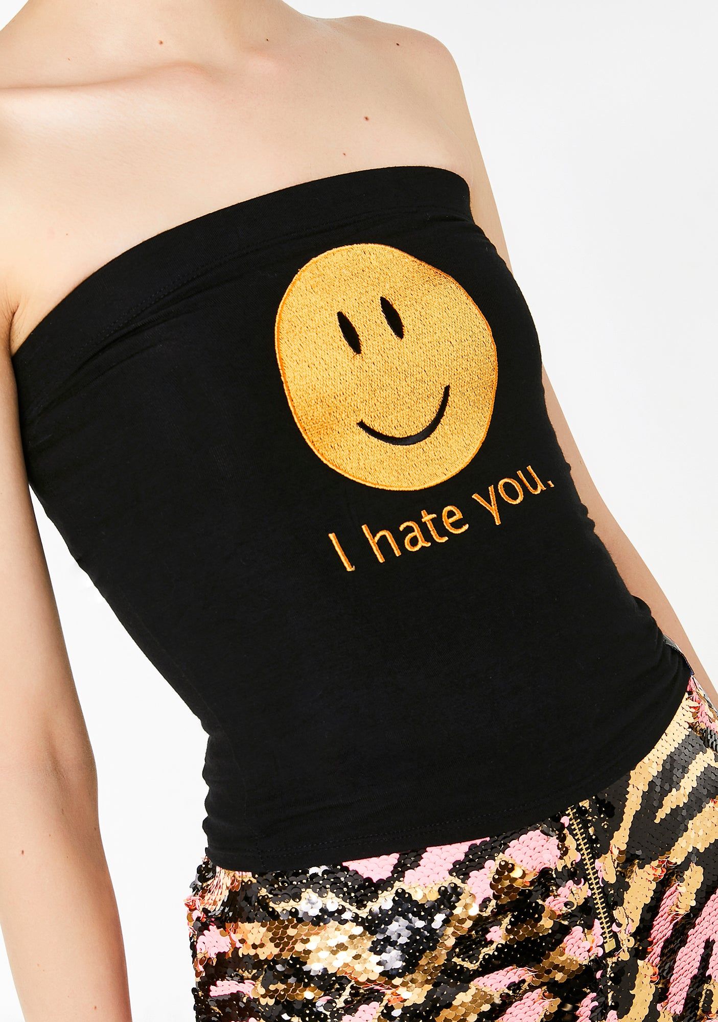 I Hate You Boob Tube sold by Dolls Kill product image thumbnail 3