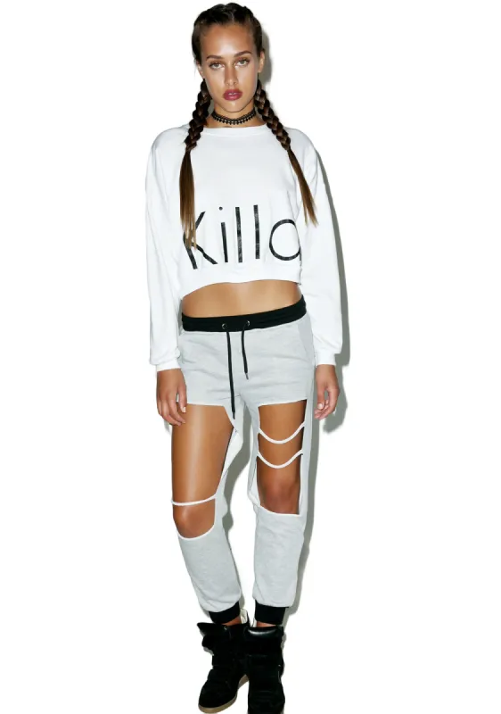 Killa Cropped Crewneck sold by Dolls Kill