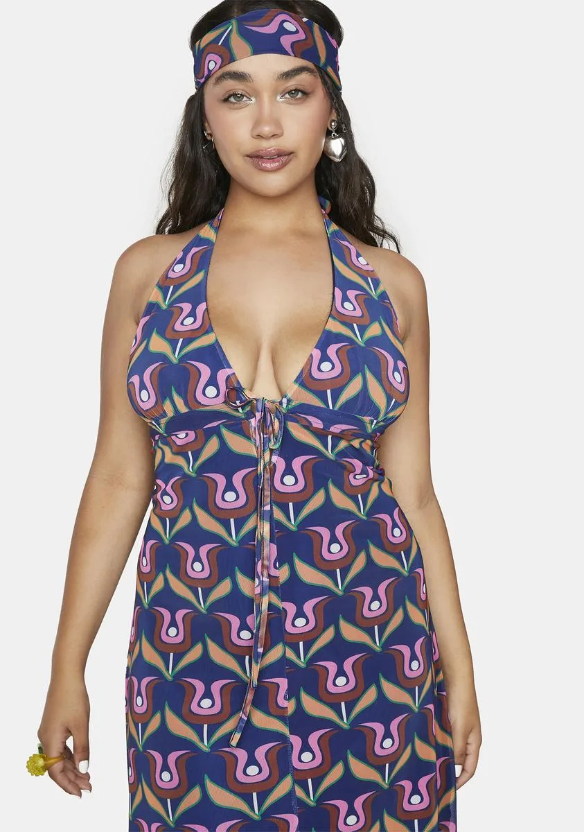 Plus Disco Bliss Maxi Dress sold by Dolls Kill