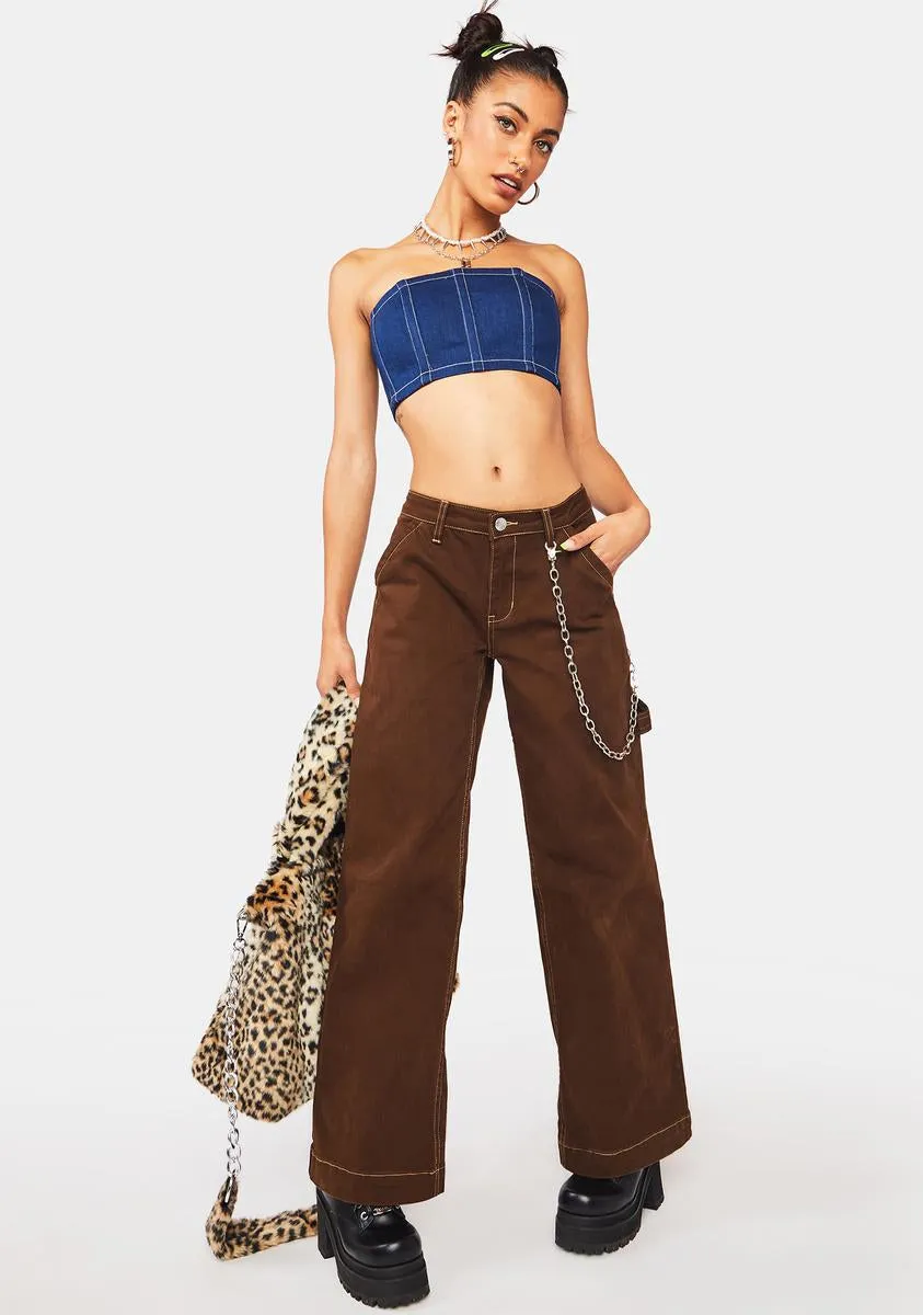 Cooper Denim Crop Top sold by Dolls Kill product image thumbnail 3