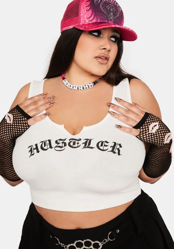 Plus Hardcore Diva Crop Tank sold by Dolls Kill