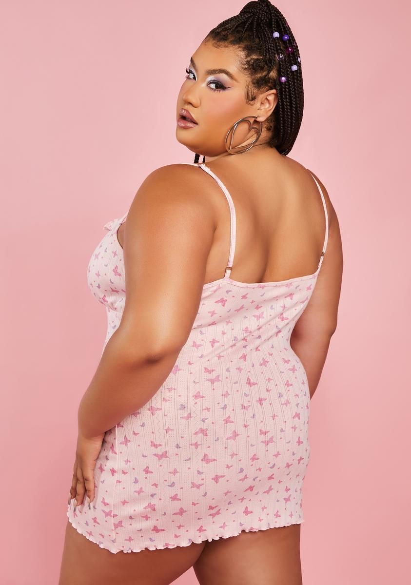 Plus She's A Legacy Pointelle Mini Dress sold by Dolls Kill product image thumbnail 4