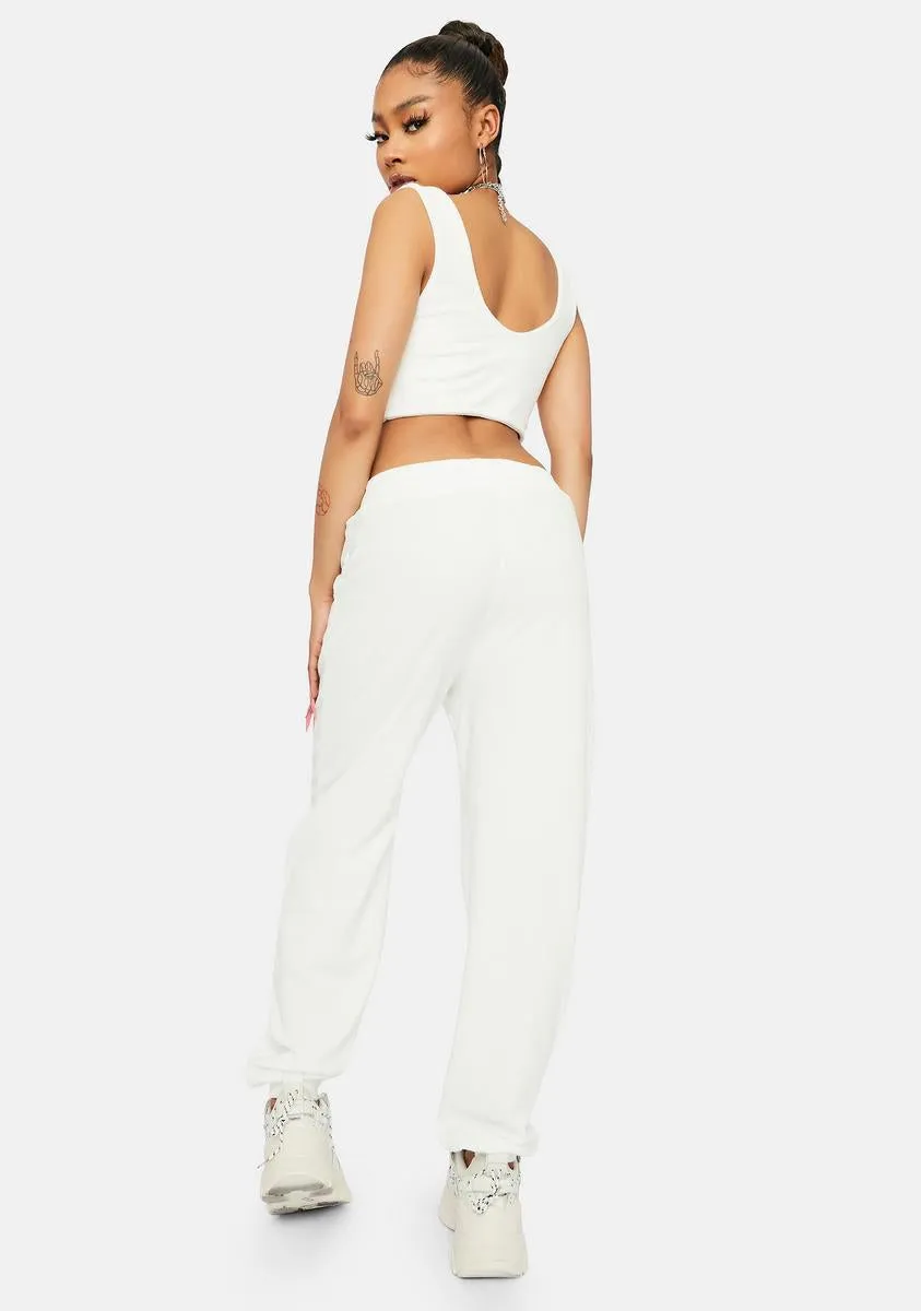 Pure Downtime Bliss Terry Tank Joggers Set sold by Dolls Kill product image thumbnail 4