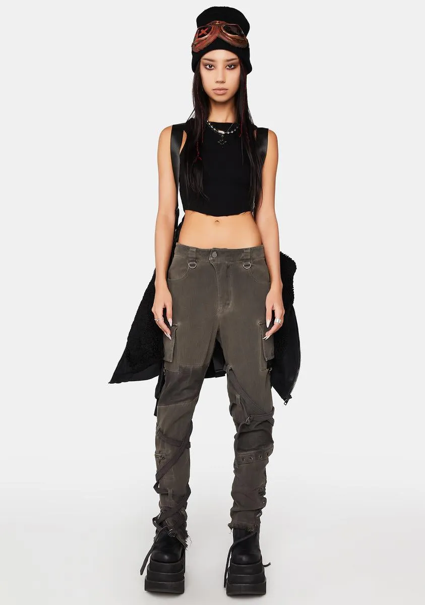 Modulation Unisex Patchwork Cargo Pants sold by Dolls Kill product image thumbnail 3