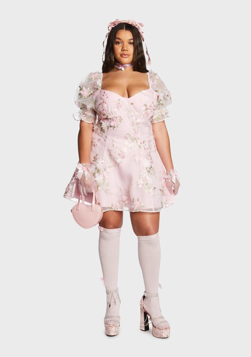 Plus Baby Sweetheart Portrait Mini Dress sold by Dolls Kill product image thumbnail 5
