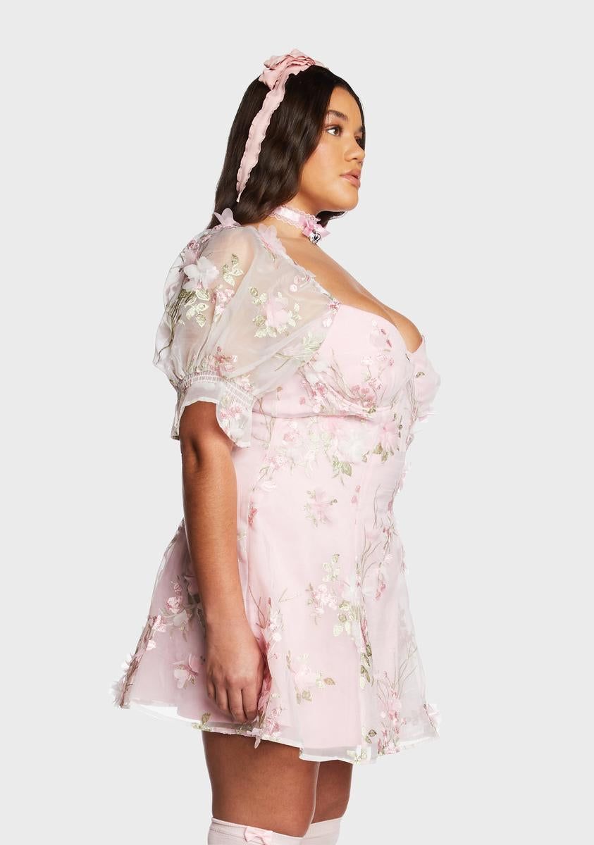 Plus Baby Sweetheart Portrait Mini Dress sold by Dolls Kill product image thumbnail 3