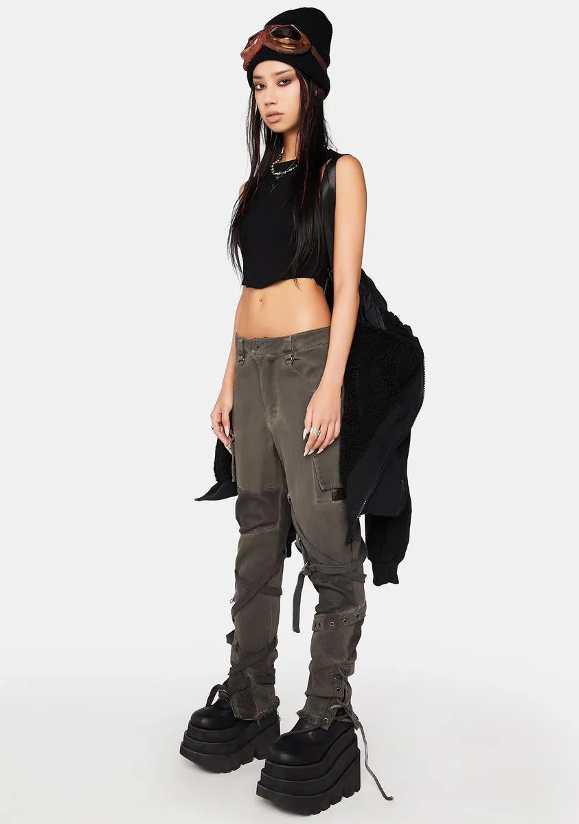 Modulation Unisex Patchwork Cargo Pants sold by Dolls Kill product image thumbnail 2