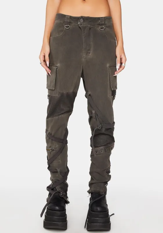 Modulation Unisex Patchwork Cargo Pants sold by Dolls Kill