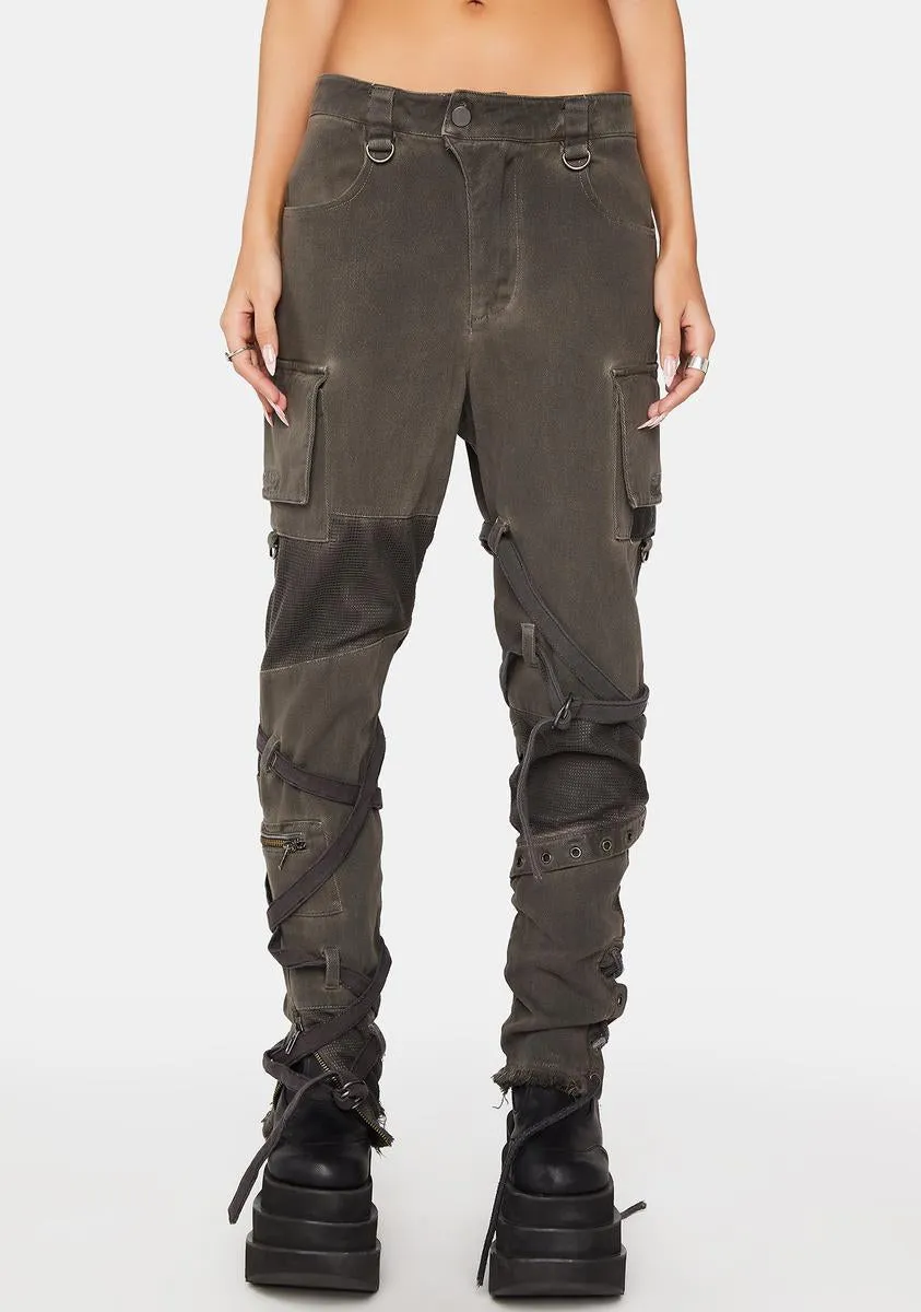 Modulation Unisex Patchwork Cargo Pants sold by Dolls Kill