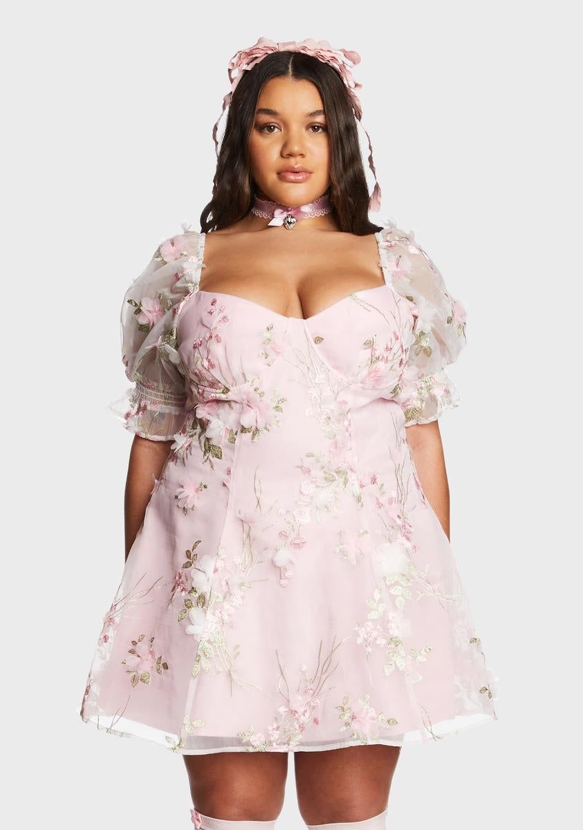 Plus Baby Sweetheart Portrait Mini Dress sold by Dolls Kill