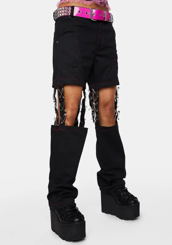 Bat Cut-Out Pants sold by Dolls Kill