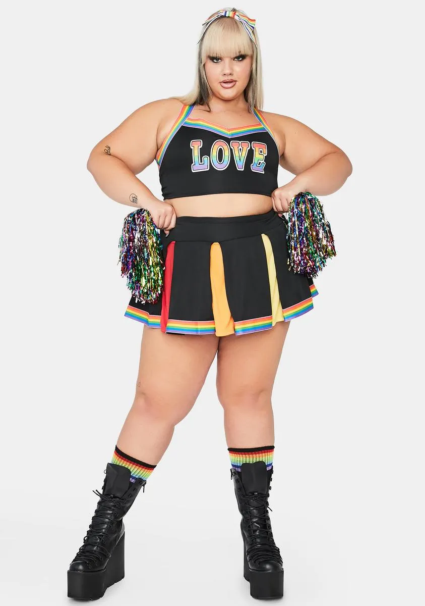 True Love Wins Cheerleader Costume sold by Dolls Kill product image thumbnail 3