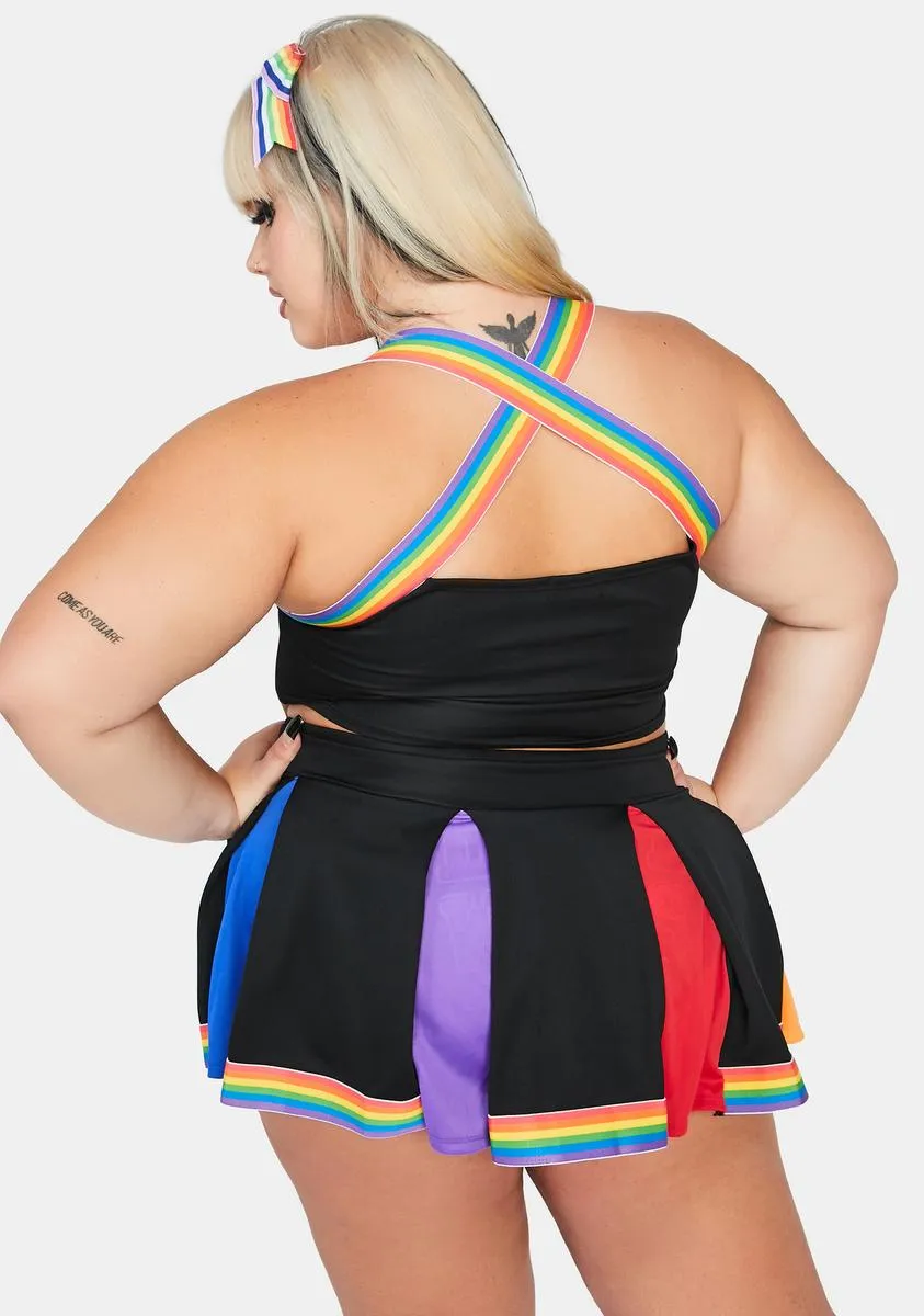 True Love Wins Cheerleader Costume sold by Dolls Kill product image thumbnail 4