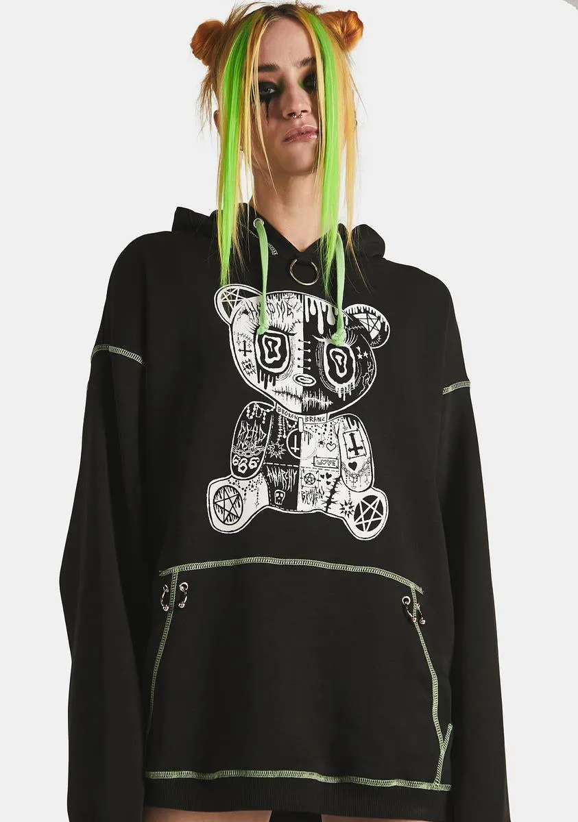 Bad Bearz Graphic Hoodie sold by Dolls Kill