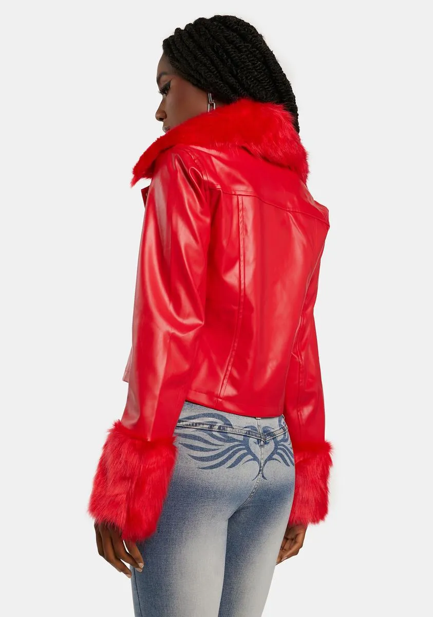 Hot For You Moto Jacket sold by Dolls Kill product image thumbnail 4