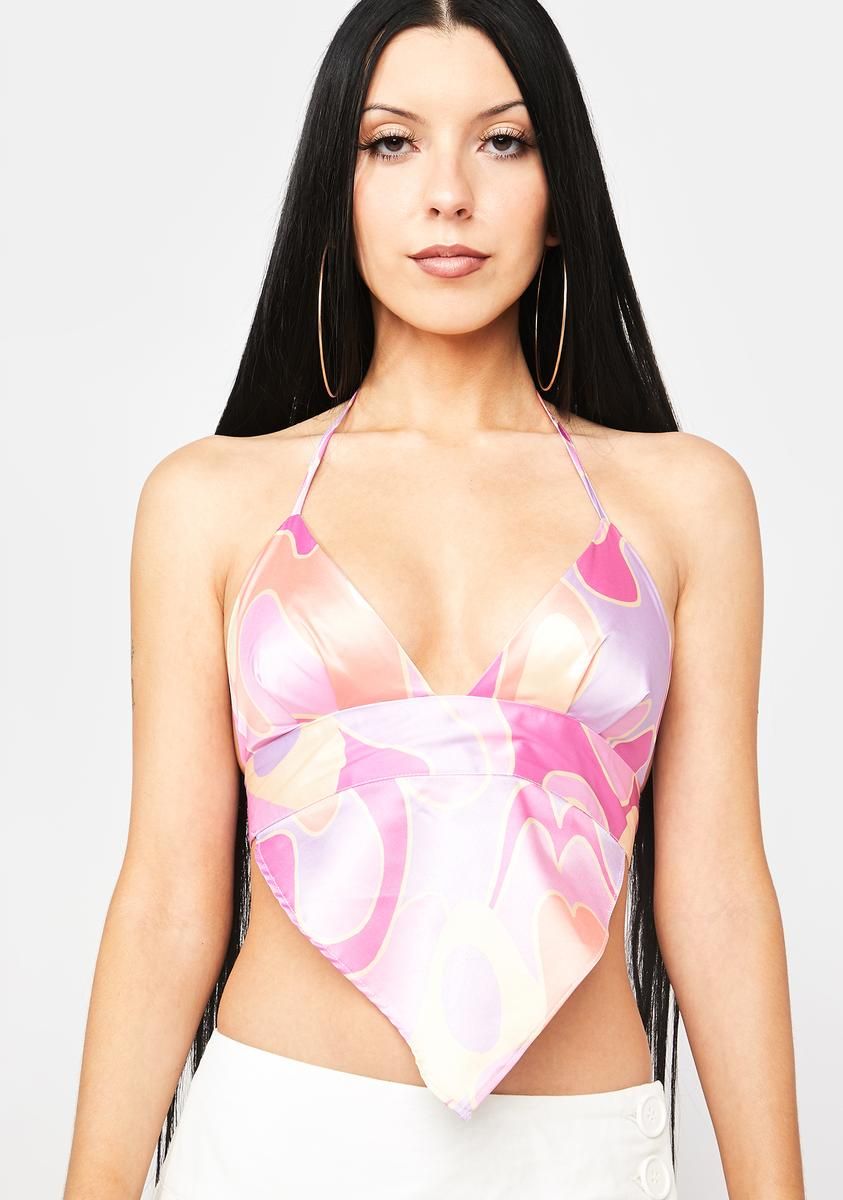 Worlds Collide Halter Top sold by Dolls Kill