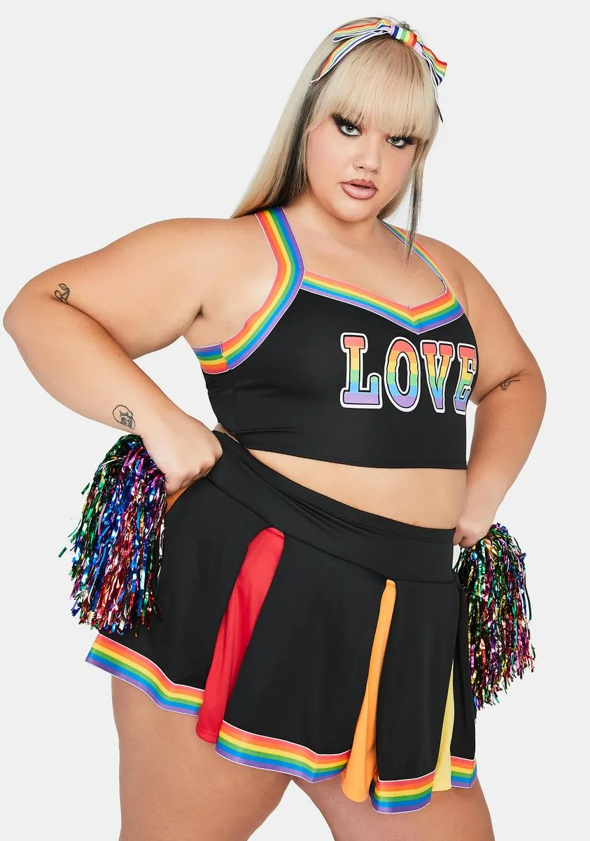 True Love Wins Cheerleader Costume sold by Dolls Kill product image thumbnail 2