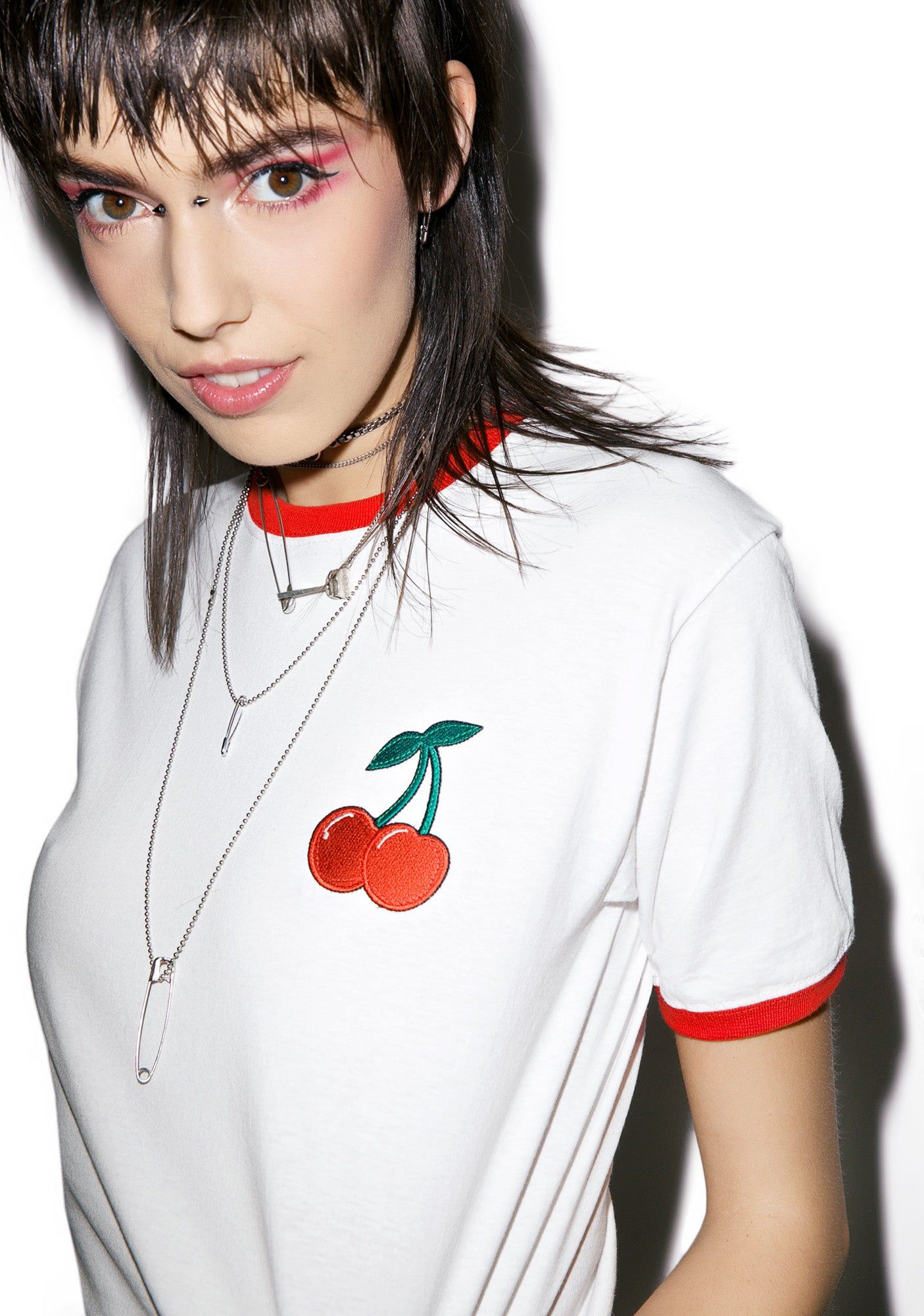 Cherry Pop Ringer Tee sold by Dolls Kill product image thumbnail 3