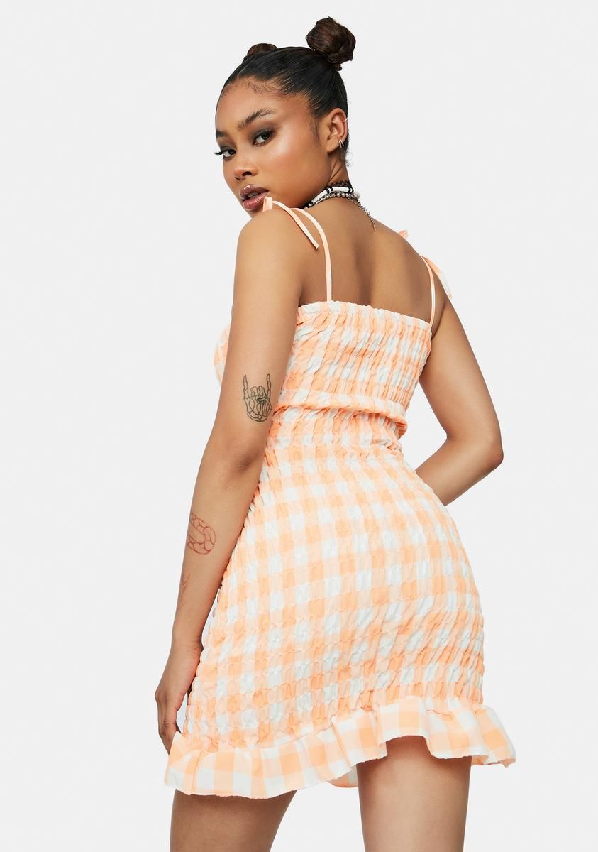 Juicy Good Ideas Gingham Mini Dress sold by Dolls Kill product image thumbnail 4