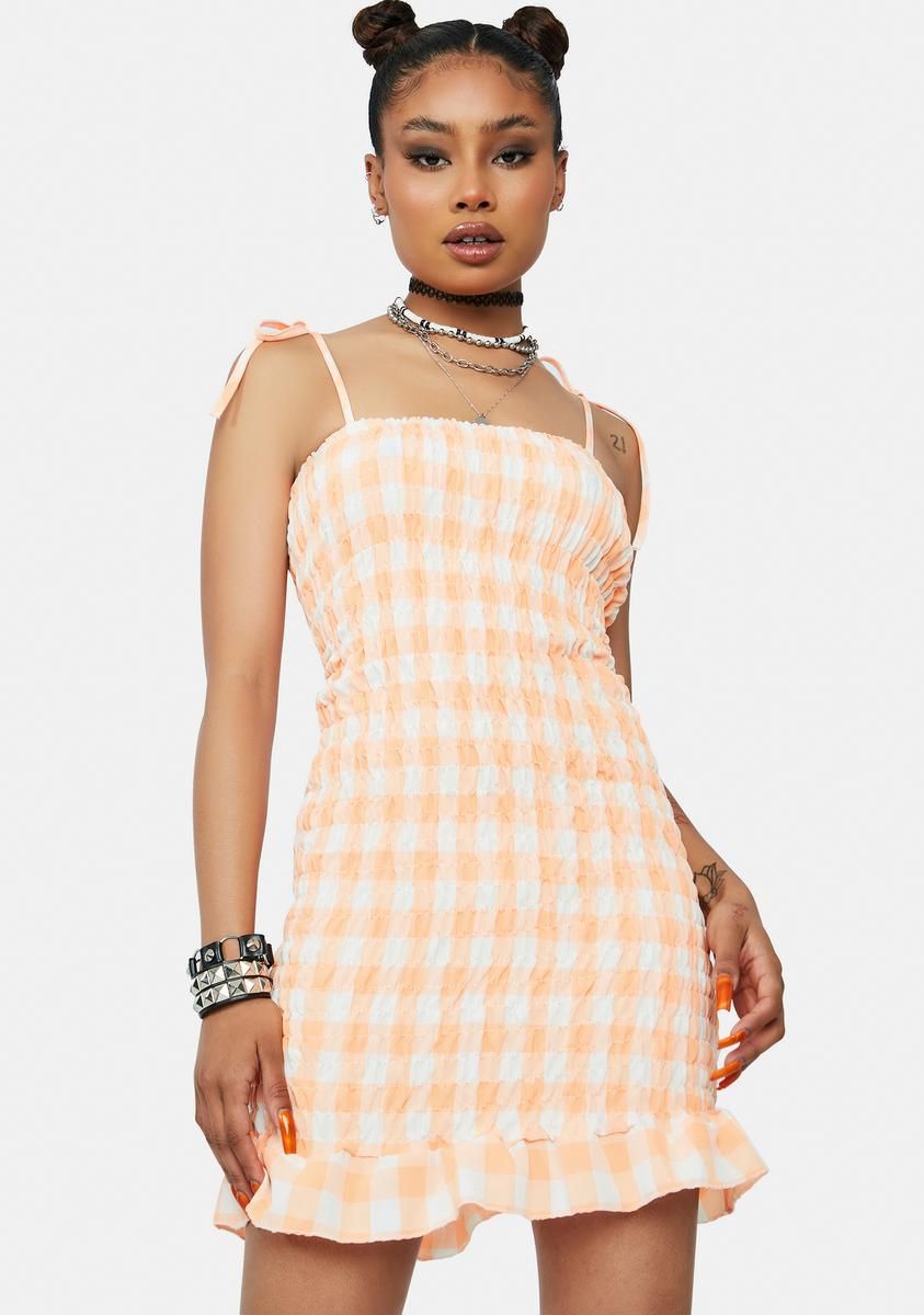 Juicy Good Ideas Gingham Mini Dress sold by Dolls Kill product image thumbnail 2