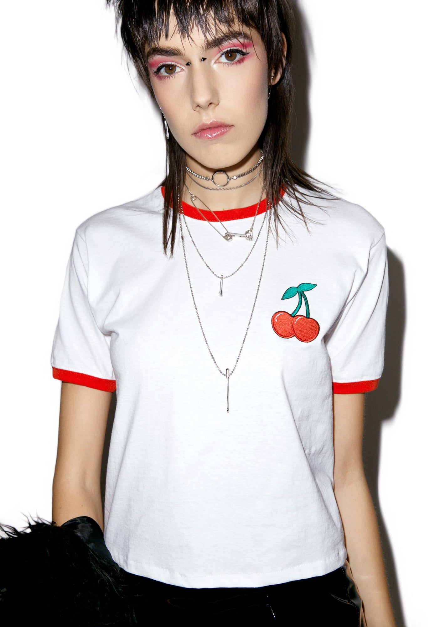 Cherry Pop Ringer Tee sold by Dolls Kill product image thumbnail 2