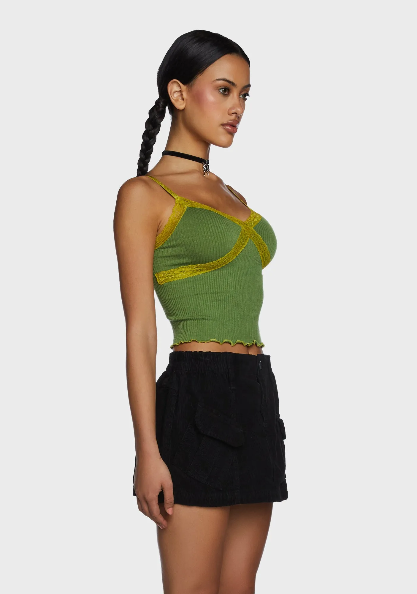 Contrast Lace Cami Top sold by Dolls Kill product image thumbnail 3