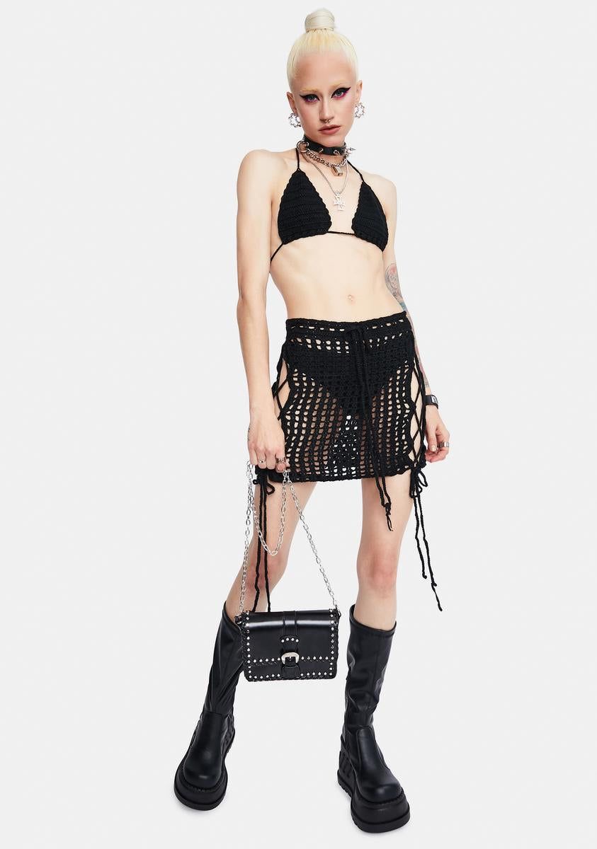Noir Take The Leap Crochet Set sold by Dolls Kill product image thumbnail 3