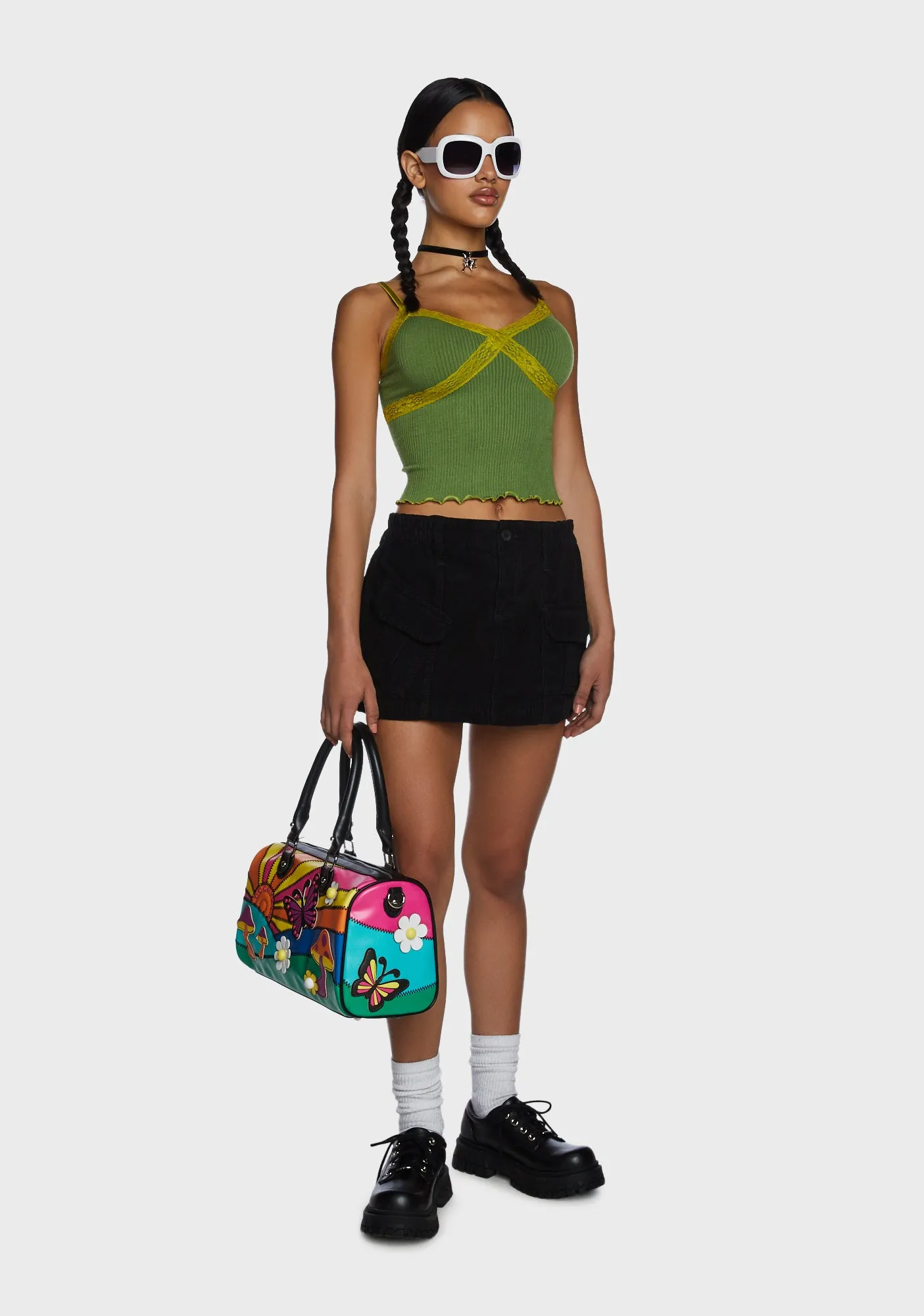 Contrast Lace Cami Top sold by Dolls Kill product image thumbnail 5