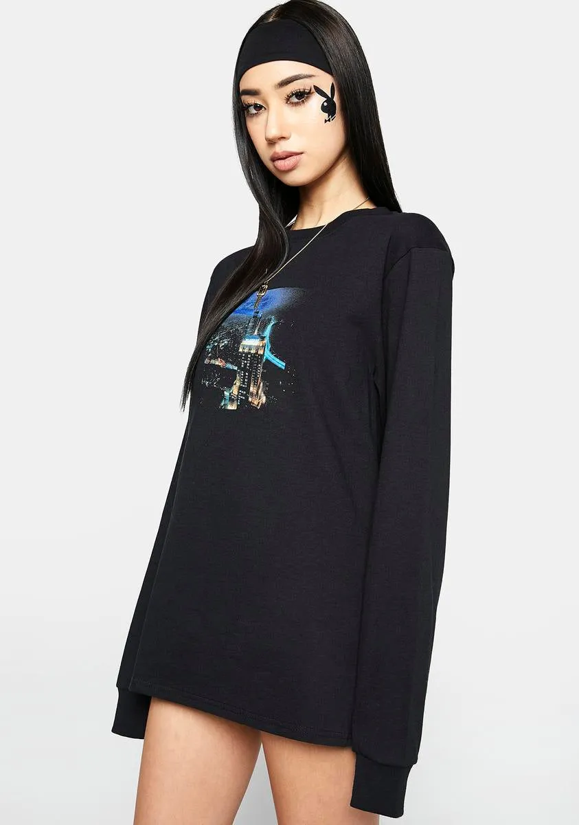 Playboy Bright Lights Long Sleeve Tee sold by Dolls Kill product image thumbnail 4